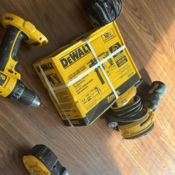 Dewalt , drill , hammer drill , sander , charger