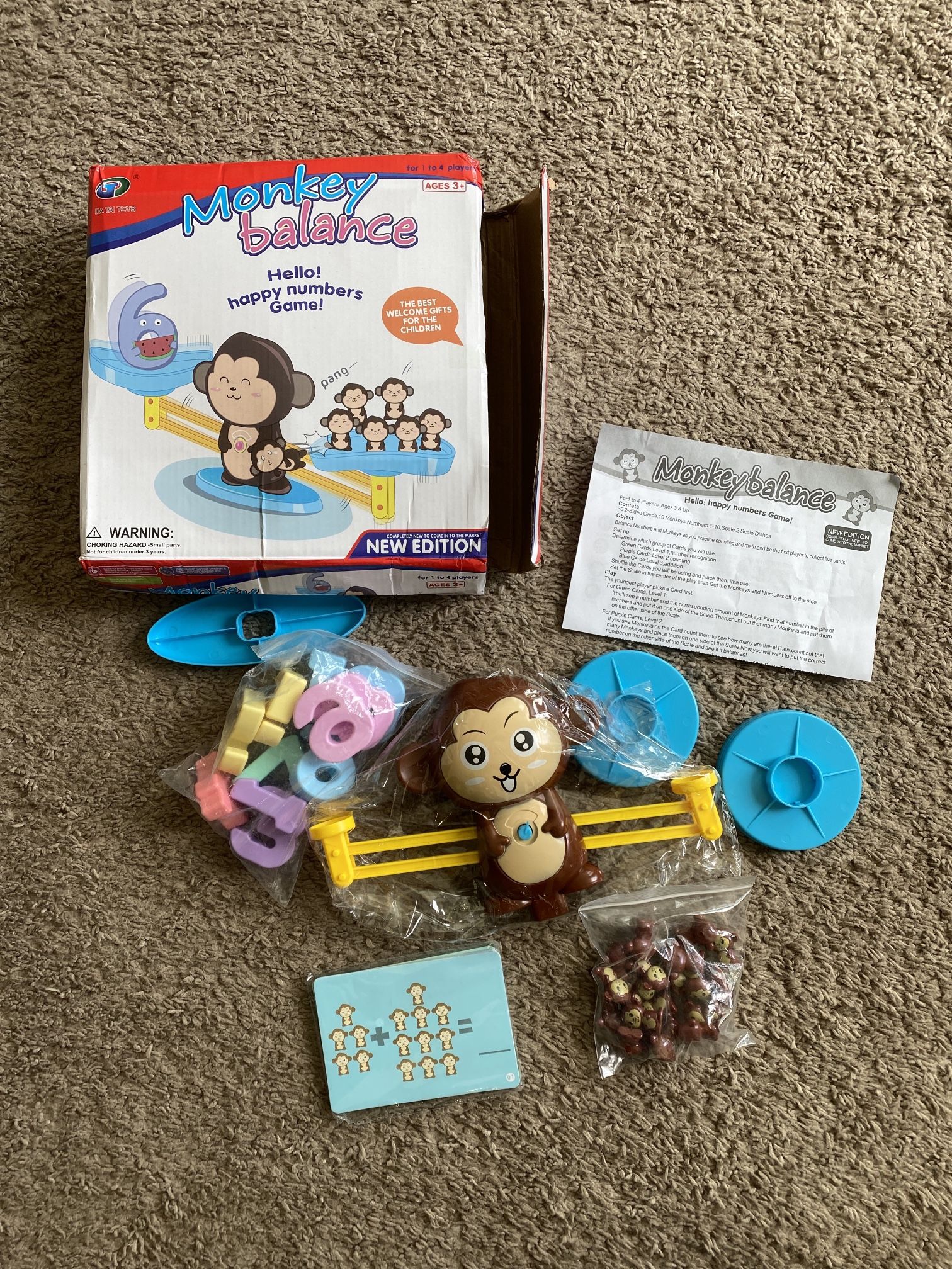 CoolToys Monkey Balance Cool Math Game for Girls & Boys Fun, Educational Children’s Gift & Kids Toy STEM Learning Ages 3+ (NEW)