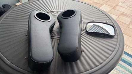 Golf Cart armrest with cup holder + mirror