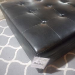 Huge Leather Ottoman ( Ask For Jose)