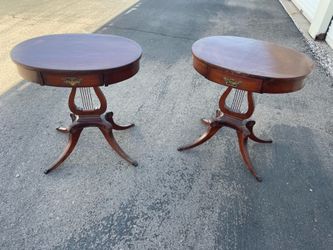 Pair of antique end tables 1940s