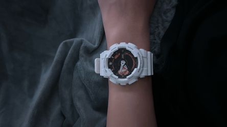 Casio G-Shock Watch White and Rose Gold