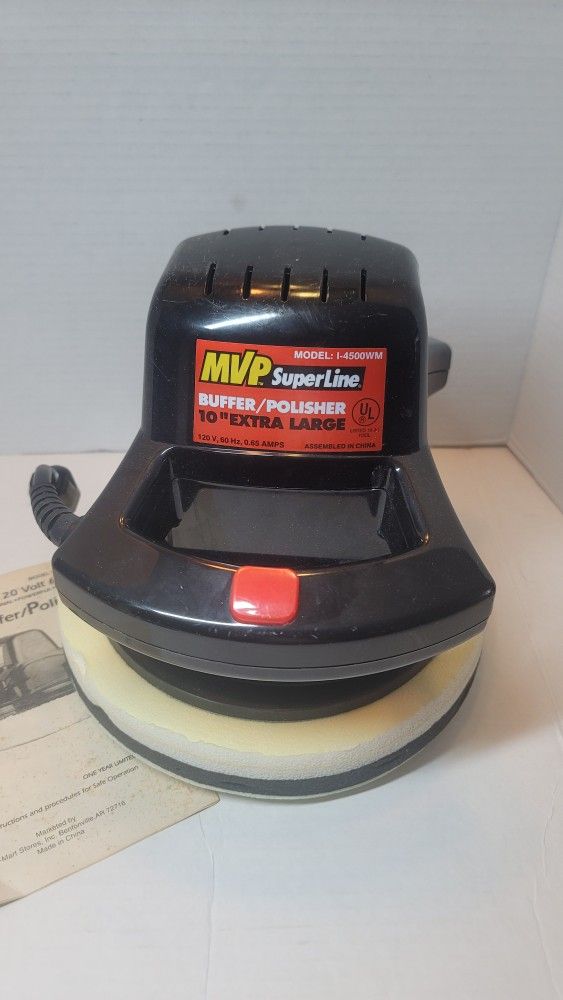 MVP Superline 10" Automotive Buffer Polisher #I-4500WM 120v/60Hz XL Extra Large