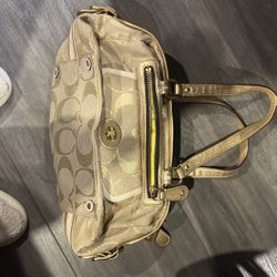 Gold Coach purse