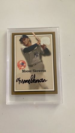 Moose Skowron Signed New York Yankees Baseball Card