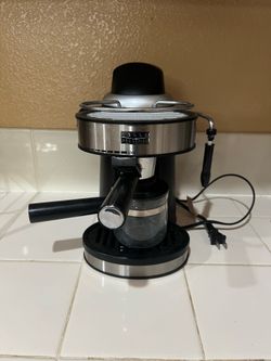 ESPRESSO MACHINE STAINLESS STEEL BY BELLA PRO SERIES W/MILK FROTHER
