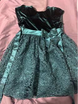 Green holiday dress