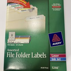 Assorted File Folder Labels