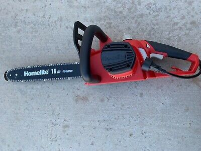 Homelite 16 in. 12 Amp Electric Chainsaw Tool-less Chain UT43123 -USED
