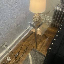 Seashell Lamp & End Table 