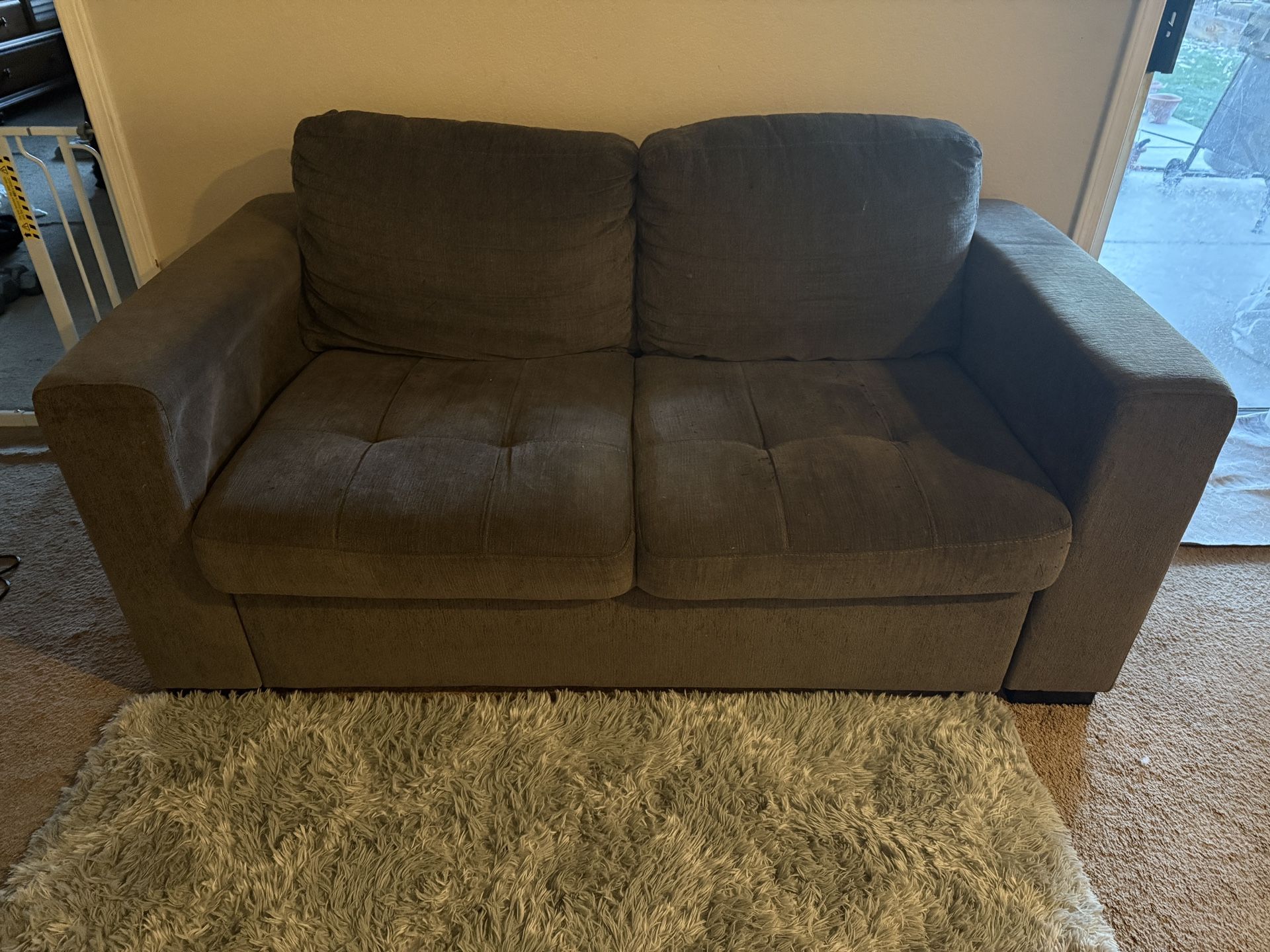 Mors furniture Grey Pull Out Sofas (Queen And Full)