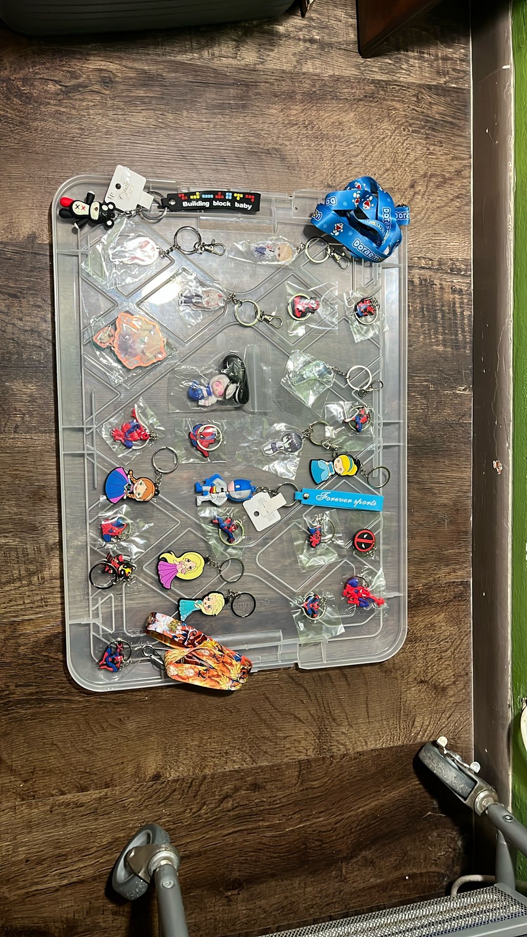 Anime, Spiderman, Deadpool, Princess Keychains