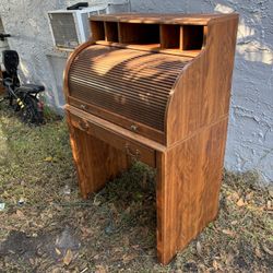 vintage roll up desk