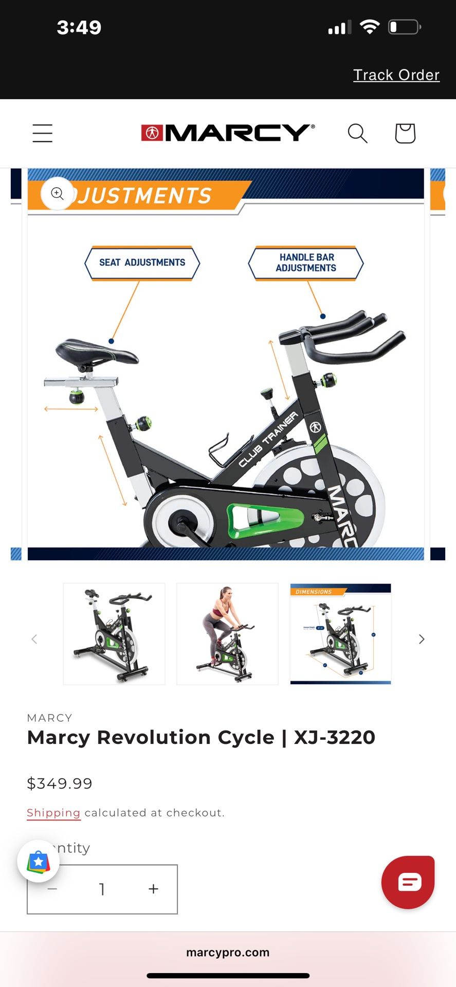 Marcy Exercise Bike 