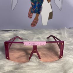 Pink Oversized Luxury Sunglasses 