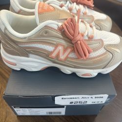 New Balance 1000 Kids Size 3Y White/Tan/Pink (PC1000FP) NEW w/ Box