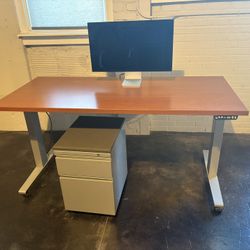 Herman Miller Standing Desk W/ Drawer Combo