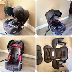 Baby Trend Cover Me 4-in-1 Convertible Car Seat Canopy Cup Holders Gray/Red