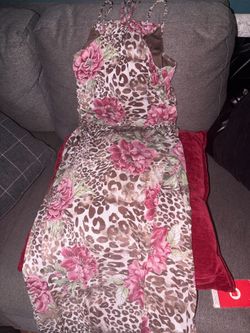 Dress cheetah print size XL