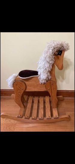 Custom Amish Rocking Horse For Kids Solid Retail $475