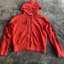 OFF-WHITE RED HOODIE 