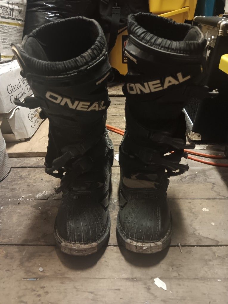 Oneal Racing Rider Motocross Boots  size 10 Dirt Bike Riding 