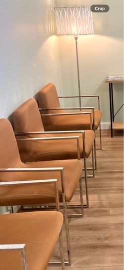 Modern Accent Chairs with Chrome Frame