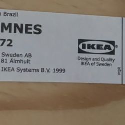 IKEA Hemens Twin Bed Frame , Black , Solid Wood