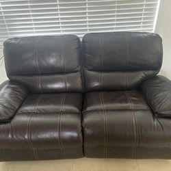 Leather Couch Sofá Recliner