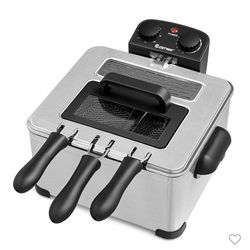 Electric fryer triple