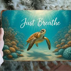 Just Breathe Metal Wall Decor