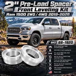 🔥 2 Inch Leveling Kit – Ram 1500 2WD/4WD (2019–2026) 🔥 Pre-Load Spacers