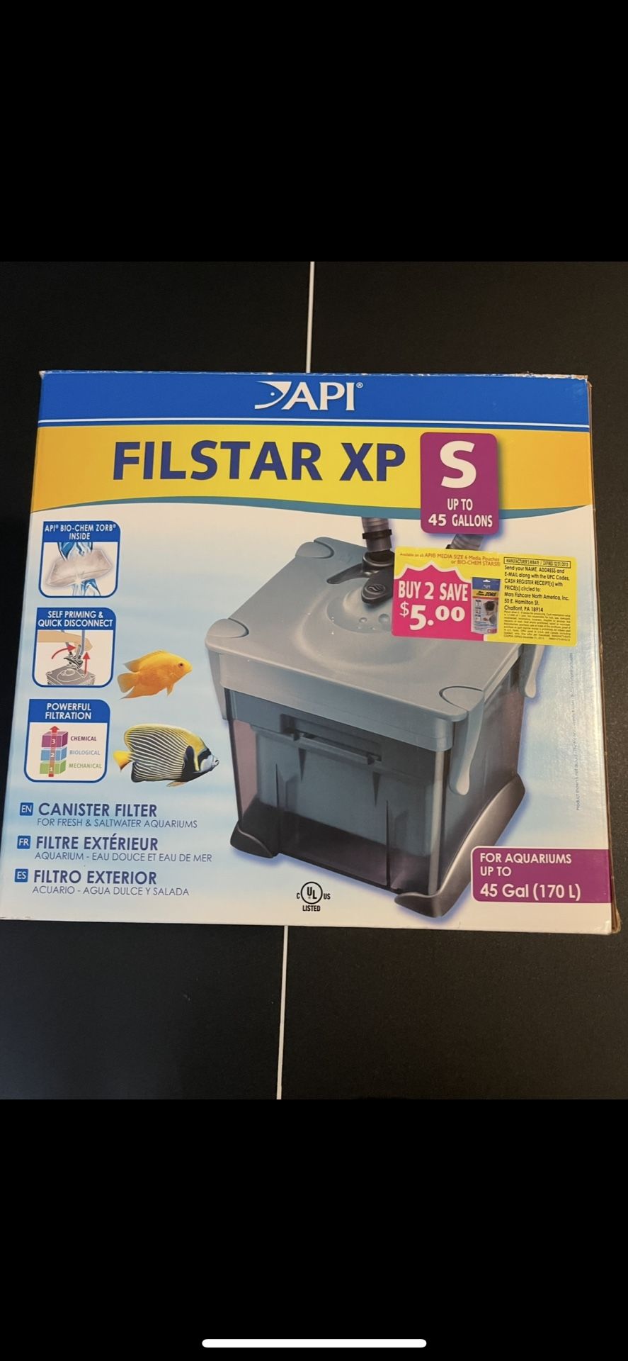 Filstar XP SMALL Filter For 45 Gallon Aquarium