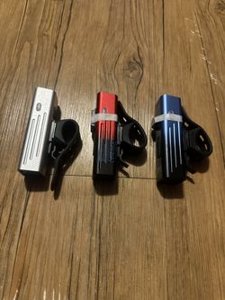 Premium Bright Rechargeable Headlight Bikes E-bikes Scooters 3 Colors Available New