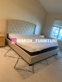 New In Box King Bed Frame With Mattress (Read Description Below)