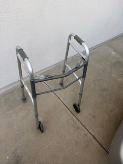 Folding Walker with Wheels- In Good Condition!