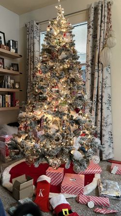 Flocked Christmas Tree