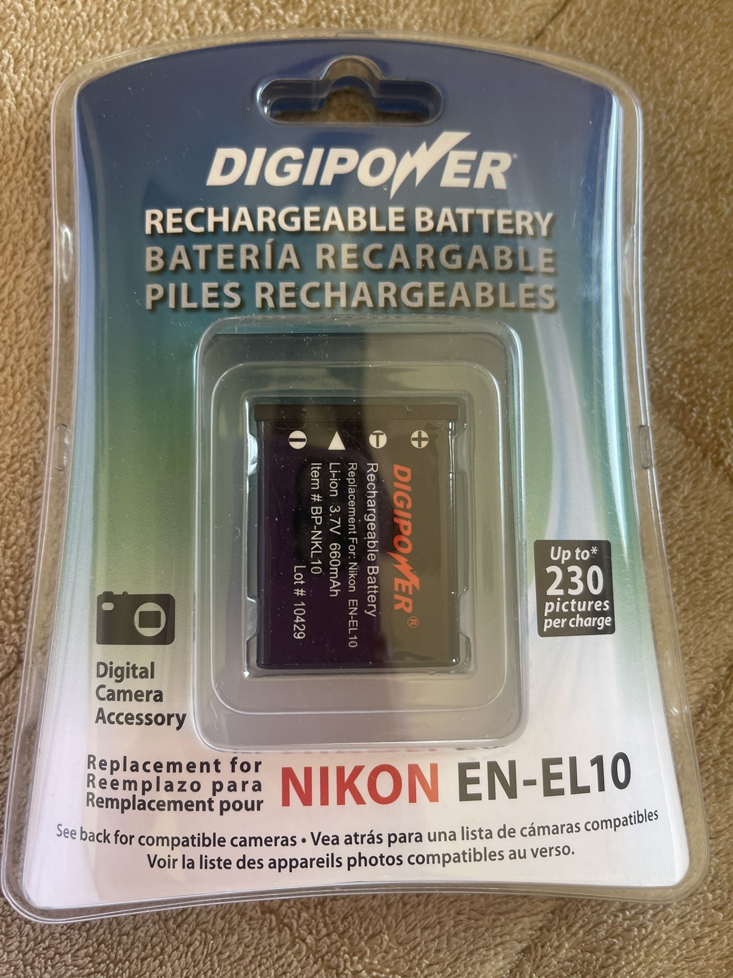Rechargeable Battery For Camera 