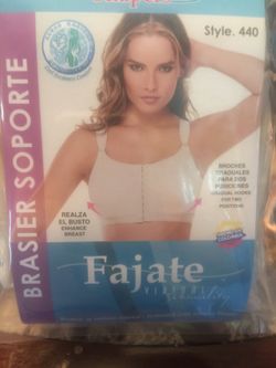 Brasier soporte /front closure bust support bra 100% Colombian