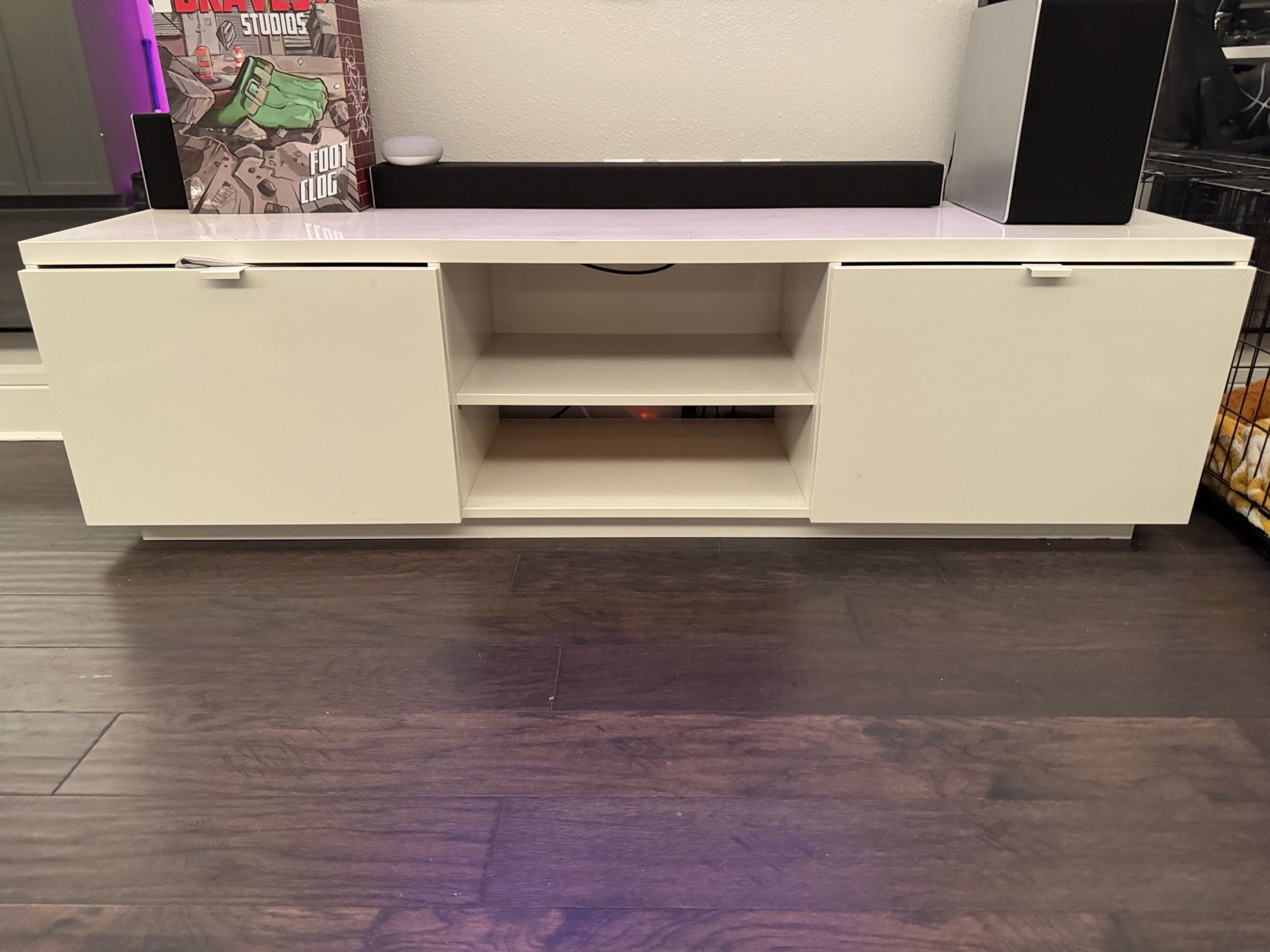 White TV Stand