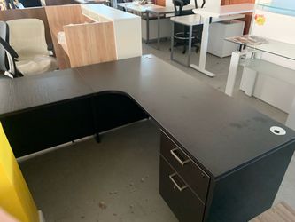 Desk corner black espresso 60”x60” sale!