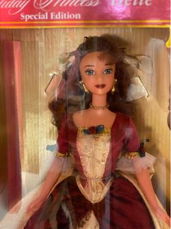 Mattel Disney's (1997) NEW BOXED Beauty And The Beast Holiday Princess "Belle" Barbie, Special Collector’s Edition