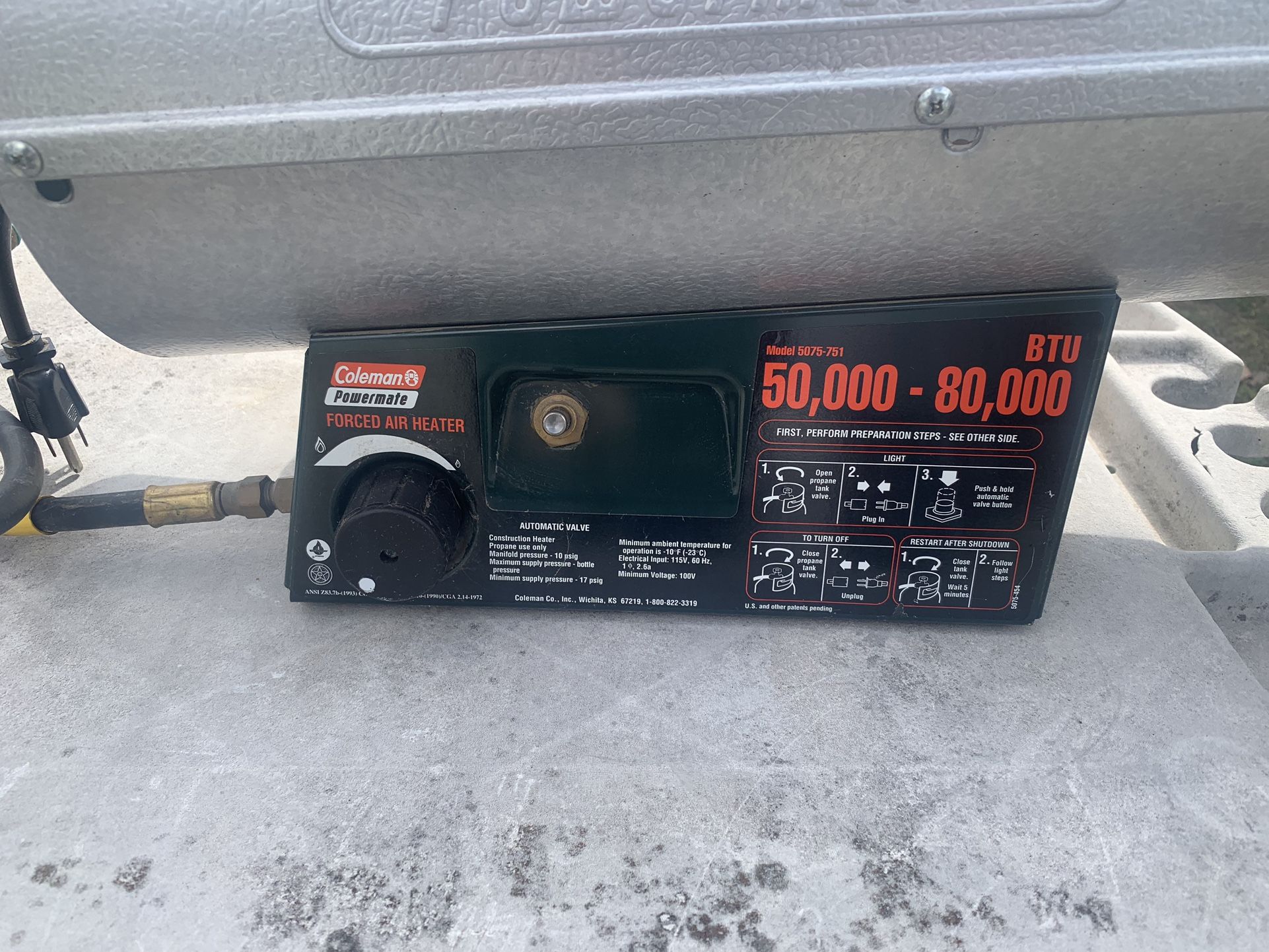 Coleman PowerMate Propane Heater for Sale in Hammond, IN - OfferUp
