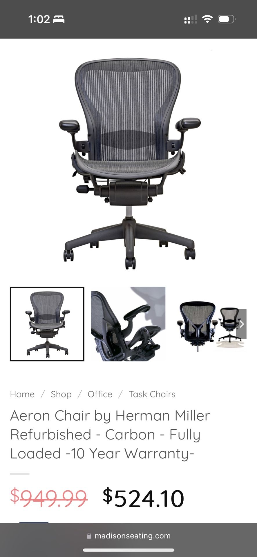 Aeron Chair by Herman Miller