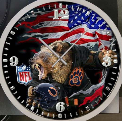 Chicago Bears Wall Clock 