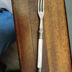 Mother of pearl marked pickle fork