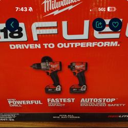 Milwaukee Fuel 18v Hammer / Impact Set $275