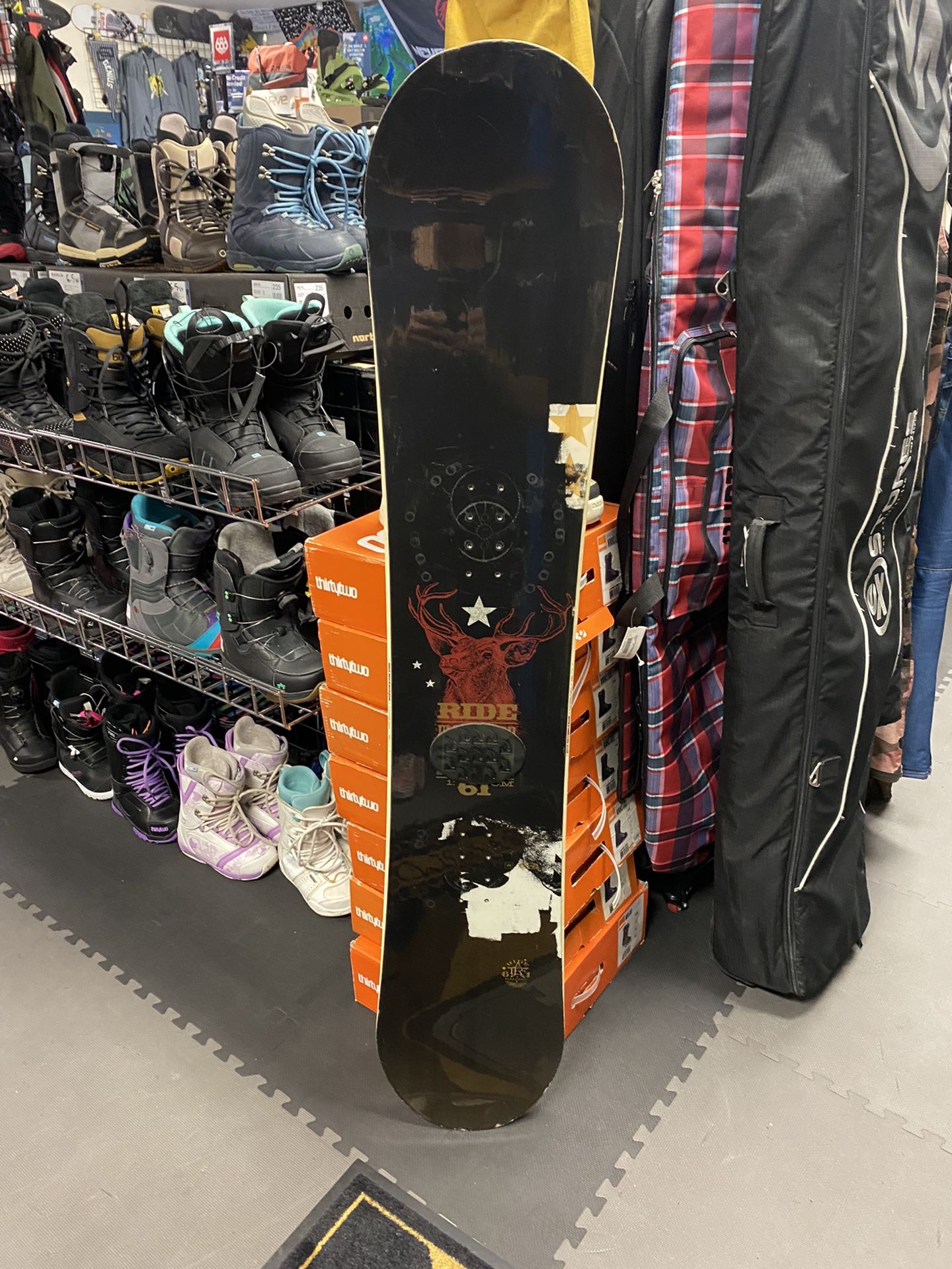 ride fleetwood 161 snowboard with warranty
