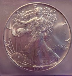 1994 American Silver Eagle 1oz Silver Coin - ICG MS69