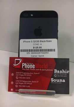 iPhone 5 32GB Black/Slate Sprint
